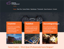 Tablet Screenshot of gamecreators.nl